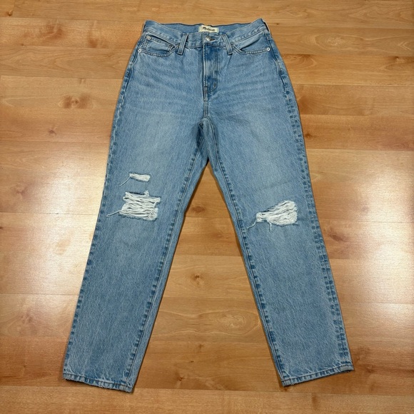 NWOT Madewell Light Wash Distressed The Perfect Vintage Jean Womens 27 - Picture 2 of 9